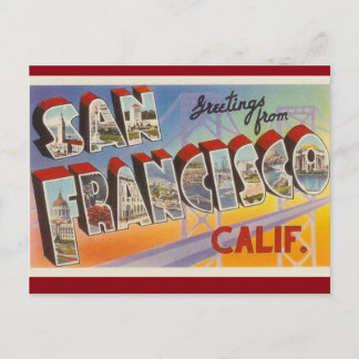 Postal de época de San Francisco
