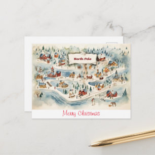 Postal de época Feliz Navidad