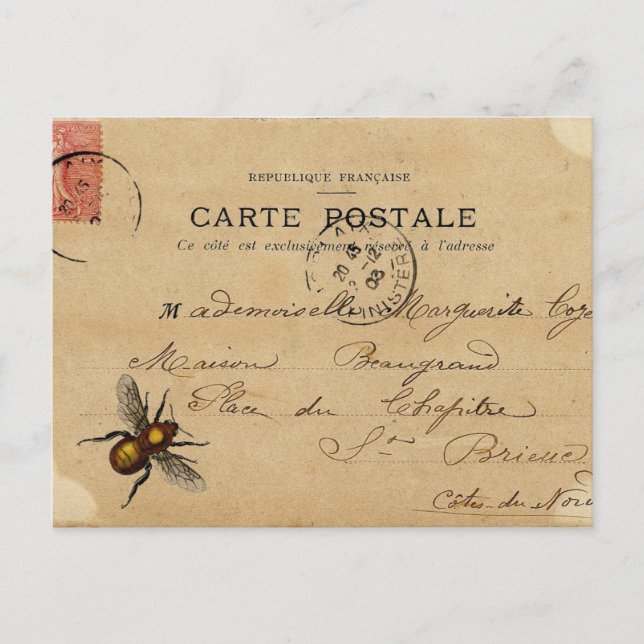 Postal de época francesa vintage (Anverso)