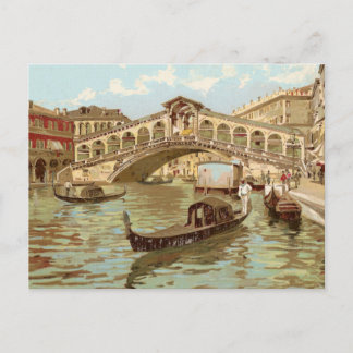 Postal de época Ponte de ponte di Rialto, Venezuel