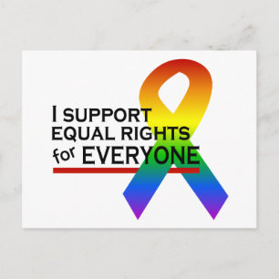 Postal de Equal Rights Supporter, personalizar