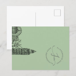 Postal de esbozo de tono de color de Londres con p