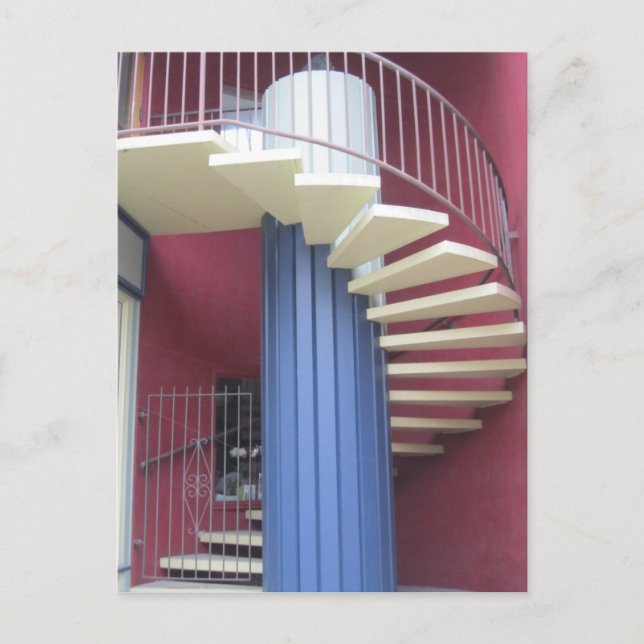 Postal de escalera amarilla (Anverso)