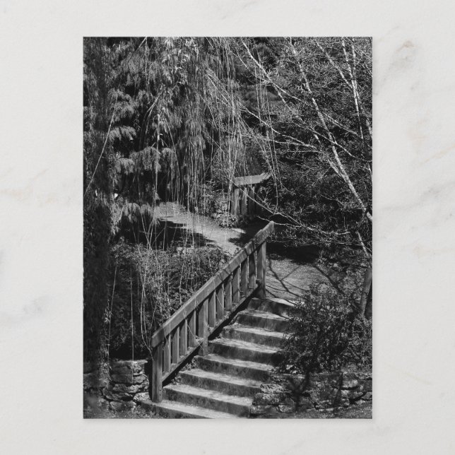 Postal de escalera de jardín oculto (Anverso)