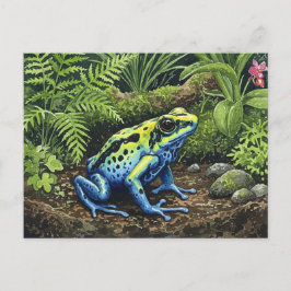 Postal de escarcha de veneno azul para poscruzar