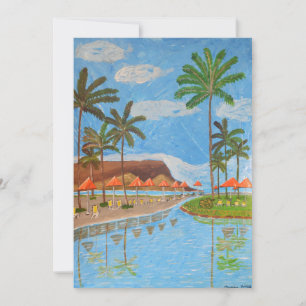 Postal de escena tropical