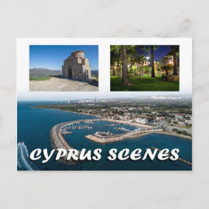 Postal de escenas de Chipre