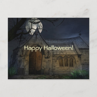 Postal de escenas espeluznantes de Halloween