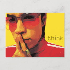 Postal de escrituras "think" de Filipinas 4:6