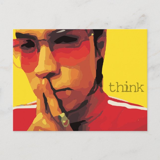 Postal de escrituras "think" de Filipinas 4:6 (Anverso)
