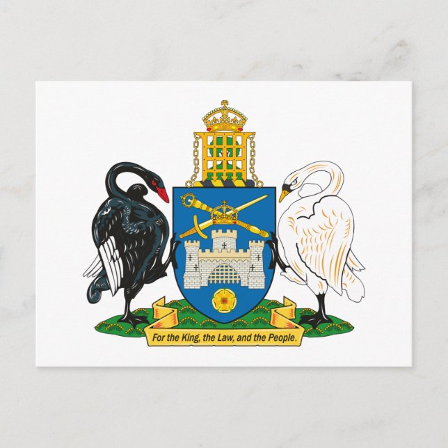 Postal de Escudo de Canberra (Anverso)