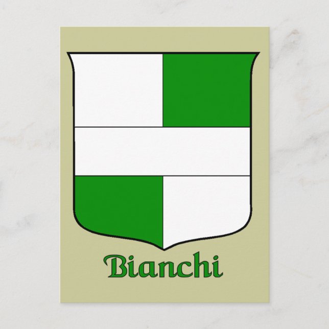Postal de Escudo Histórico Bianchi (Anverso)