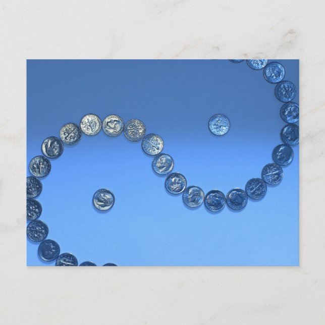 postal de escultura de dinero electrónico (Anverso)