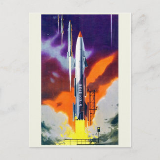 Postal de espacio vintage