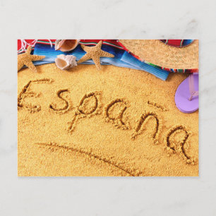 Postal de España España Beach