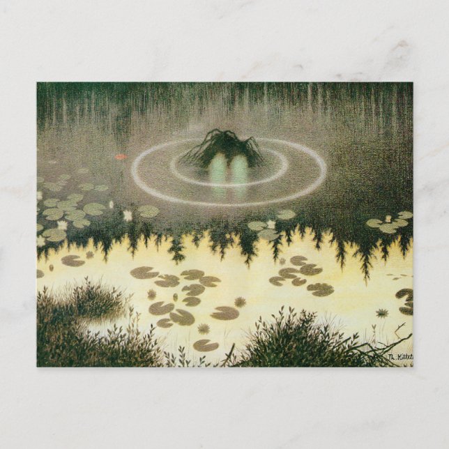 Postal de espiritu de agua nixie (Anverso)