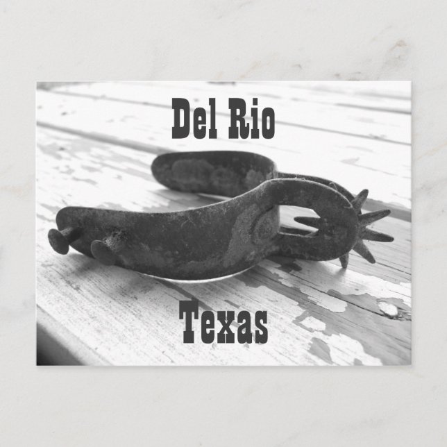 Postal de espuma de Del Río Texas (Anverso)
