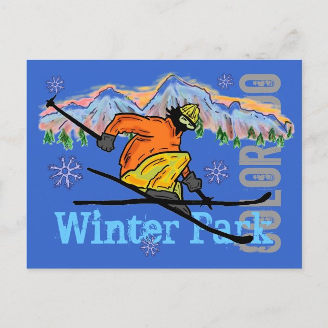 Postal de esquí de Winter Park (Anverso)