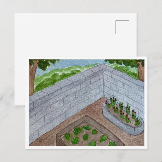 Postal de Esquina de Jardín (Anverso / Reverso)