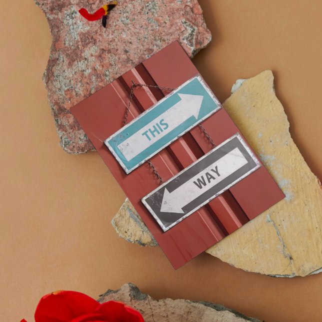 Postal De Esta Manera - ¿De Qué Manera? Rótulos callejero (Subido por el creador)