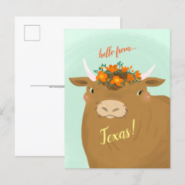 Postal de estado de Personalizar de toros marrones