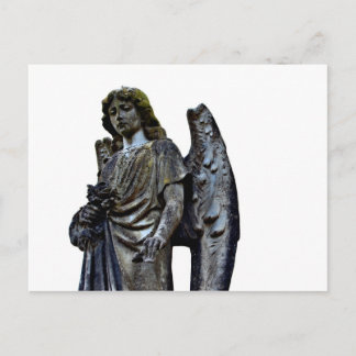 Postal de estatua grave