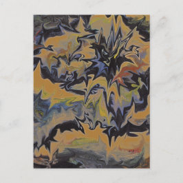 Postal de estilo retro vintage único de un Vocano