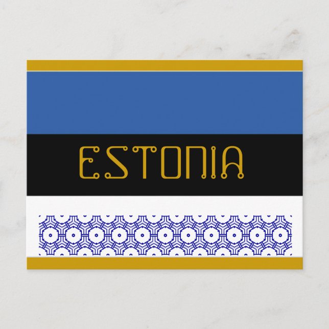 postal de Estonia (Anverso)