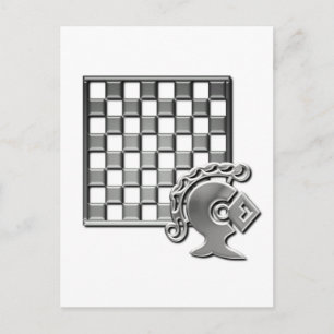 Postal de estrategia de ajedrez