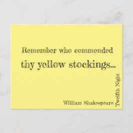 Postal de existencias amarillas