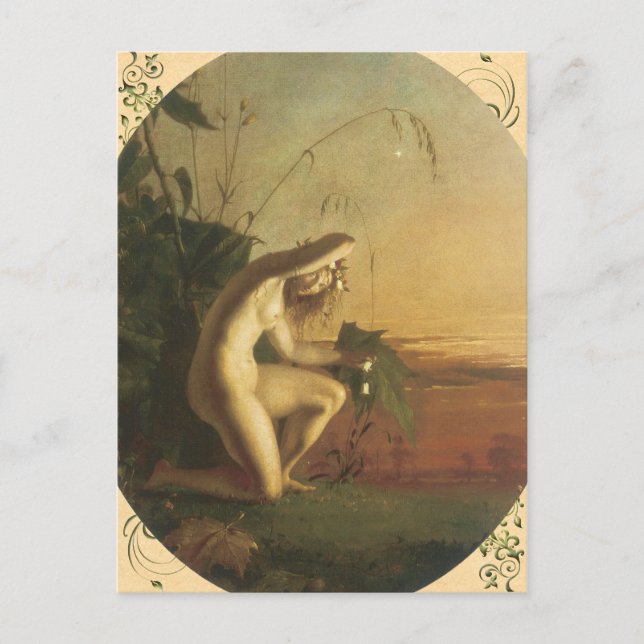 Postal de Faerie de agua de época (Anverso)