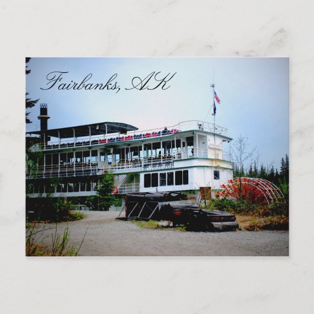 Postal de Fairbanks Alaska (Anverso)