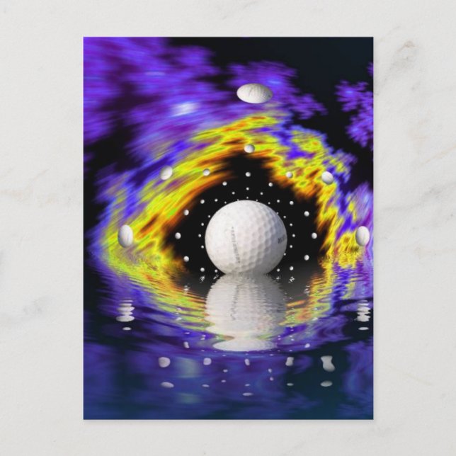 Postal de fantasía de golf (Anverso)