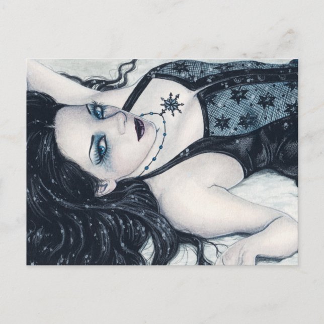 Postal de fantasía de invierno (Anverso)