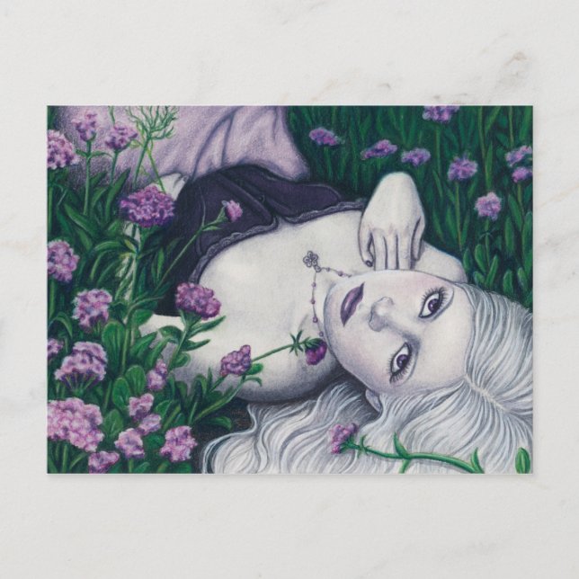 Postal de fantasía de primavera (Anverso)