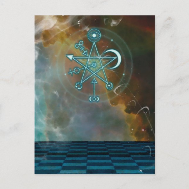 Postal de fantasía mágica (Anverso)