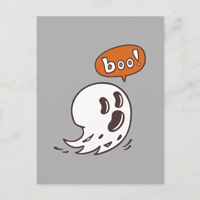 Postal de Fantasma Fantasma Halloween (Anverso)