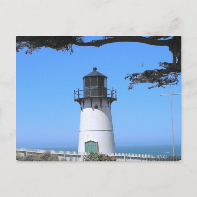 Postal de faro costero (Anverso)