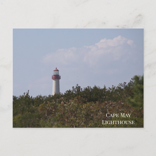 Postal de faro de Cape May (Anverso)