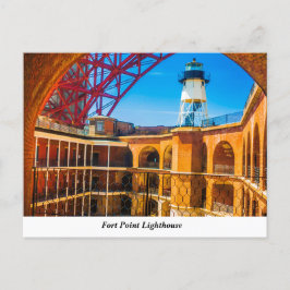 Postal de faro de Fort Point
