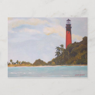 Postal de faro de Júpiter