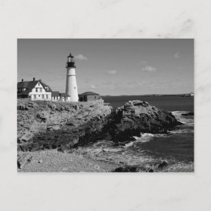 Postal de faro de Portland - 2