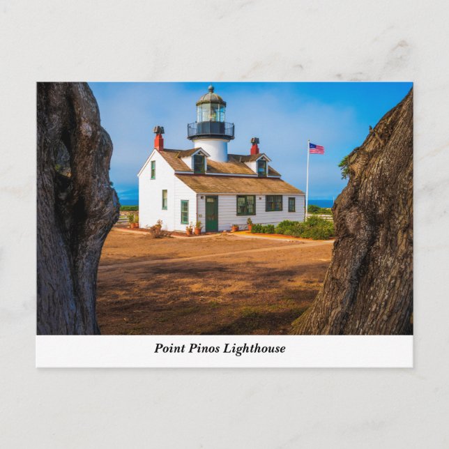 Postal de Faro Point Pinos (Anverso)