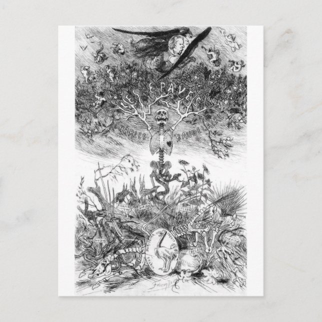 Postal de Felicien Rops (Anverso)