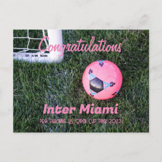 Postal de felicitaciones de Inter Miami