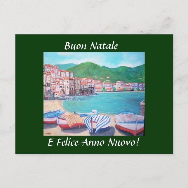 Postal de felicitaciones de Navidad (Anverso)