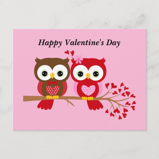 Postal de Feliz Día de San Valentín (Anverso)