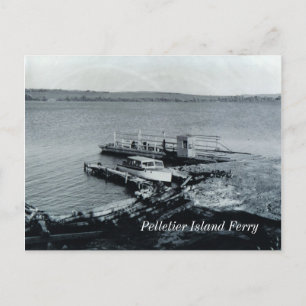Postal de ferry de la isla Pelletier