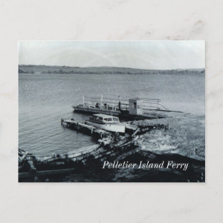 Postal de ferry de la isla Pelletier