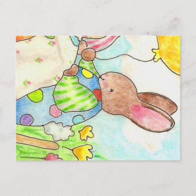 postal de fiesta Bunny (Anverso)